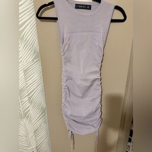 Ruched Lavender Dress